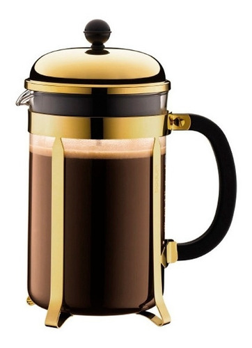 Cafetera Bodum Chambord Gold 12 Pocillos 1,5 Lts