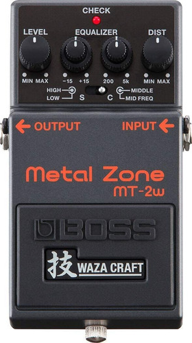 Boss Waza Craft Metal Zone Pedal De Guitarra (mt-2w)