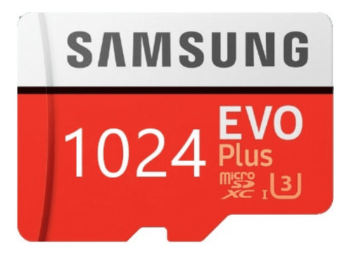Cartão Memória Flash Samsung Sd Evo Plus 1024gb Adaptador