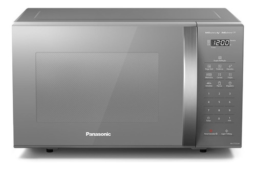 Microondas Panasonic Bancada 27l Prata 220v Nn-st55lmruk