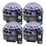 Luz Disco Led Dmx Crystal Ball Display 4 Piezas Con Control