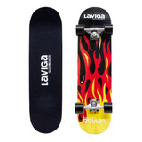 Patineta Tabla Juvenil Diseño Fuego Fame Skateboard 