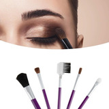 Set 5 Brochas Pinceles Maquillaje Make Up Profesional Viaje