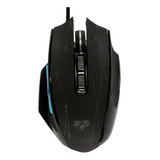 Mouse Gamer Con Pesas Removibles Y Luz Led By Voric Color Negro