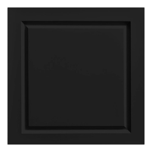 10 Placas Revestimento De Parede Pvc 3d Boiserie Preto 50cm