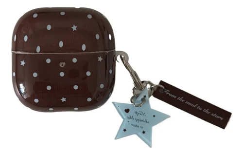 Funda For Auriculares Brown Bottom Wave Dot Star Freebuds .