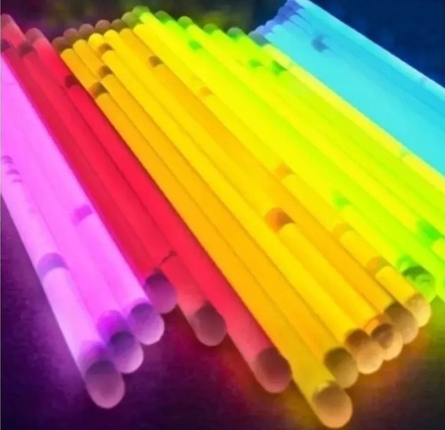 500 Pulseras Luminosas Fluor Neón Brillan En La Oscuridad 