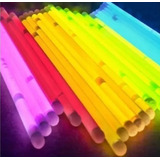 500 Pulseras Luminosas Fluor Neón Brillan En La Oscuridad 