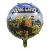 10 Globos Minecraft 45 Cm