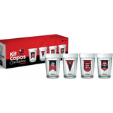 Kit 4 Copos Cervejeiros Flamengo 