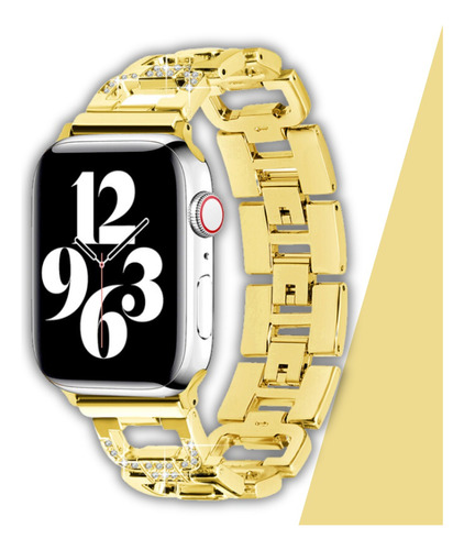 Correa Eslabones Con Diamante Apple Watch Todas Las Series