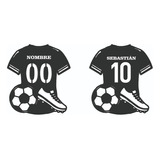Camiseta, Uniforme Jugador De Fútbol Personalizado Mdf