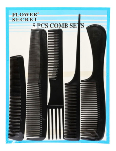 Set 5 Peines Peinetas Para Cabello Peluqueria Barberia