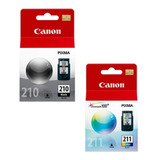 Combo Canon Pg-210 Cl-211 Negro Y Color