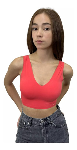 Top Calvin Klein Lightly Lined Coral Qf4706-600 Original