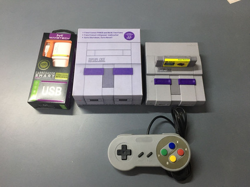 Placa Raspberry Pi 3b +case Snes Completo C/64g Jogos Retro