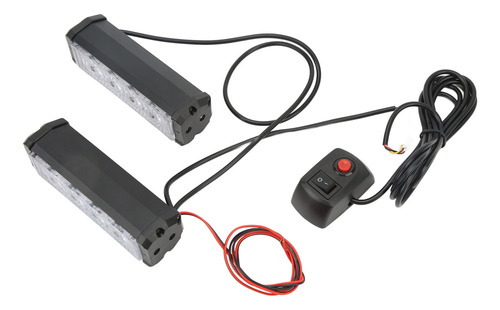 Luz Intermitente Para Parrilla Delantera, 8 Led, Luz Estrobo