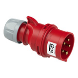 Clavija 440v Roja 3p+t+n 32amp Cla32/025, Tierra 6 H, Ip44