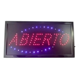 Letrero Abierto Led 48cm X 25cm Ideal Para Tu Negocio