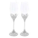 Copas De Brindis De Cristal Moderno 2 Piezas Para Boda