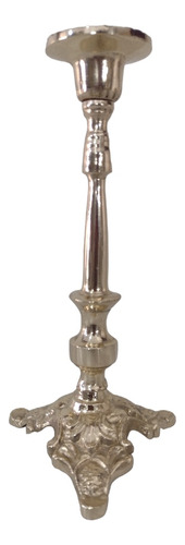 Candelabro De 1 Vela Con Columna De Bronce 