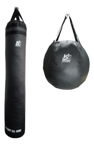 Saco De Boxeo 180cm Publico Y Bola Upper 25kg Costal De Box