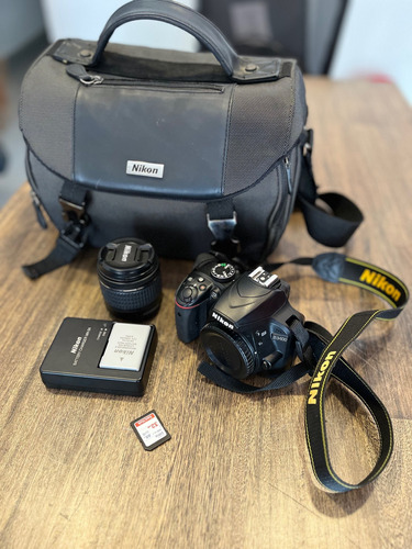  Nikon Kit D3400 + Lente 18-55mm Vr Dslr Color  Negro