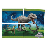 Painel 4 Lâminas Jurassic World Festcolor 1und
