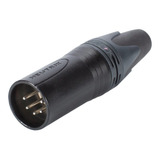 Conector Xlr 5 Pin Macho Linea Negro Plata Nc5mxx Neutrik