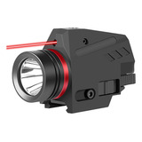 Lanterna Tática Red Laser Uso Profissional E Airsoft