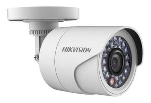 Câmera Analógica Hikvision 720p 2,8 Mm Ir 20 M Ip67 Plast Cor Branca