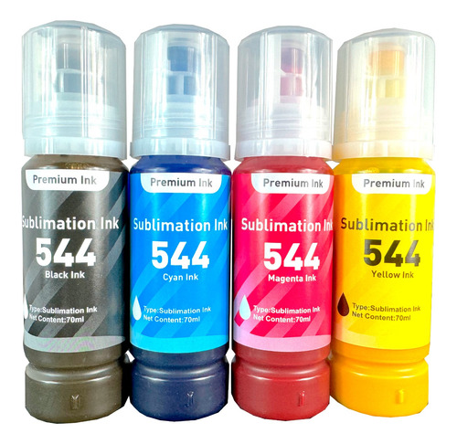 Kit 4 Tinta Sublimar Sublimacion Para Epson 544 L3110 T544