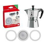 Repuesto Juntas X3 Y Filtro Cafetera Bialetti 2 Pocillos 