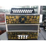 Acordeon Usado Pe De Bode Hering 8bx 2voz Beija Flor Preta  