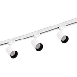 Riel Soporte 1mt Spot Blanco 10w X3 Luz Blanca Decoracion 