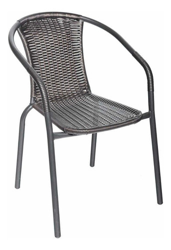 Oferta Silla Metalica En Promicion Rattan Jardin Balcon Terr