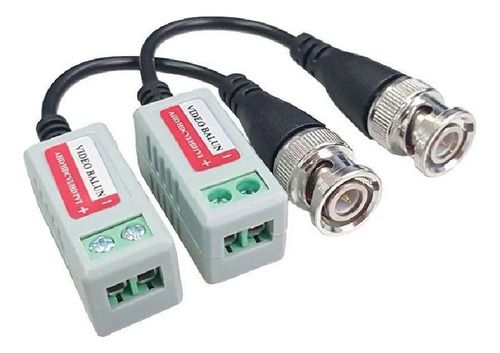 10 Conversor Par Trançado Video Balun Passivo Ate 600mt Cftv