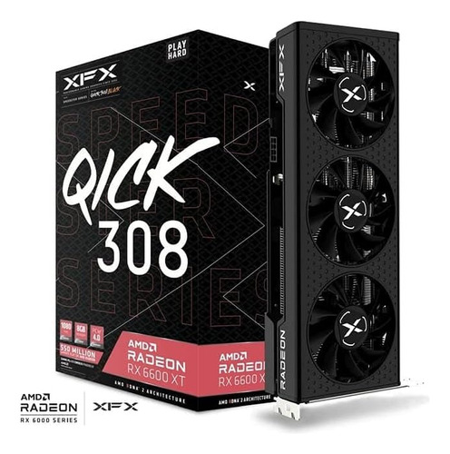 Placa De Video Qick 308  Amd Xfx Rx 6600 Xt  8gb