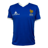 Camiseta Francia Homenaje Platini - Zidane Azul Retro