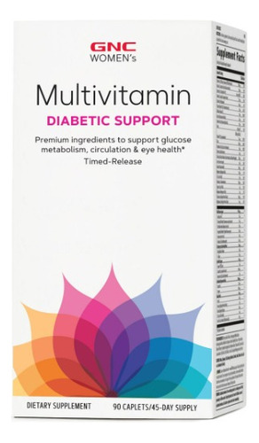 Gnc | Womens Multivitamin Diabetic Support | 90 Caplets