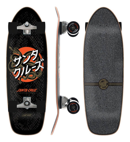 Skate Simulador De Surf Carver X Santa Cruz Importado Maple