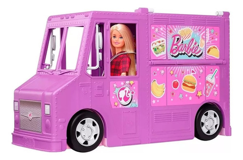 Camión Barbie Food Truck Con 30 Accesorios Original Mattel