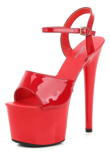 Zapatillas Plataforma Alta Sexy Table Pole Dance Tacón 1 Ne