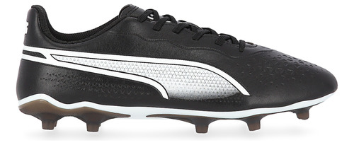 Botines Fútbol Puma King Match Fg/ag Hombre En Blanco Y Negr