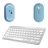 Mouse Azul/teclado Bluetooth Para Xiaomi Pad 5 11 Cor Azul