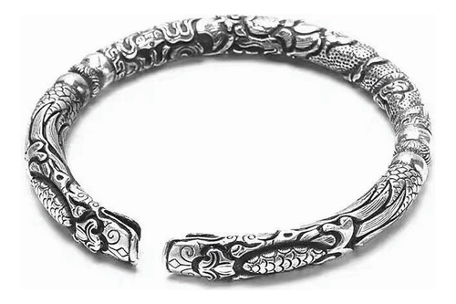 Brazalete De Dragón De Doble Cabeza Vikingo Beccalame - Braz