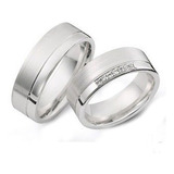 Argollas De Matrimonio Compromiso Plata .925 O 950 C/u Joya