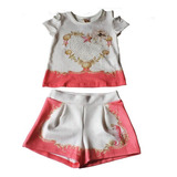  Conjunto Pérolasfeminino Menina Infantil Tam.4 Infanti Luxo