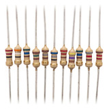 10 Un Resistor De Cerâmica Vários Modelos Ohms Mohms Kohms