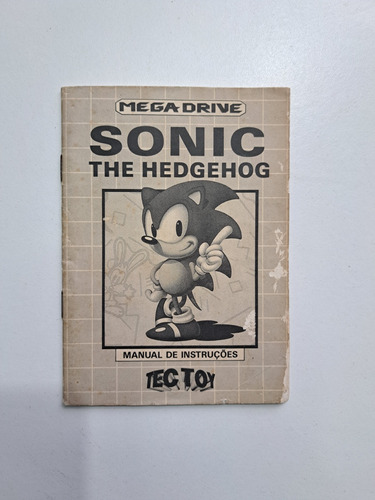 Manual Sega Master System Sonic The Hedgehog Tectoy